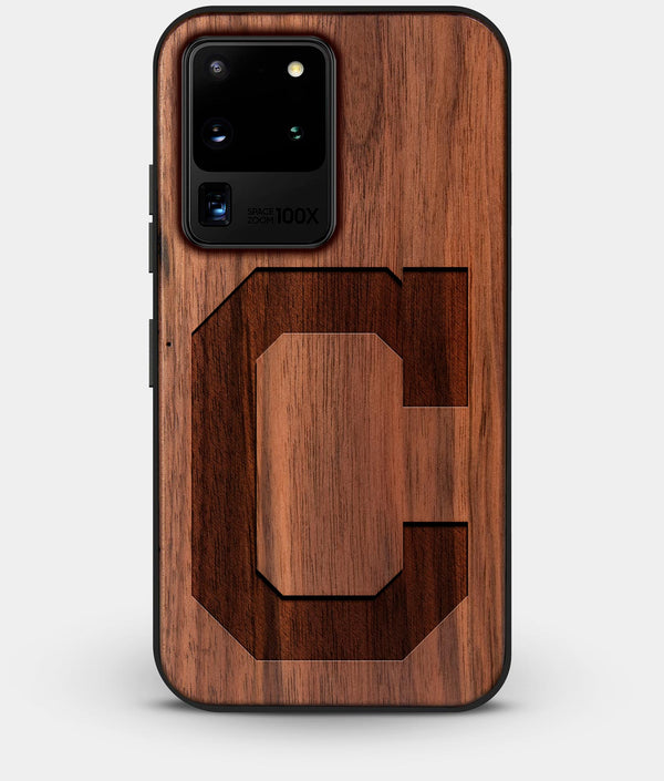 Best Custom Engraved Walnut Wood Cleveland Indians Galaxy S20 Ultra Case - Engraved In Nature
