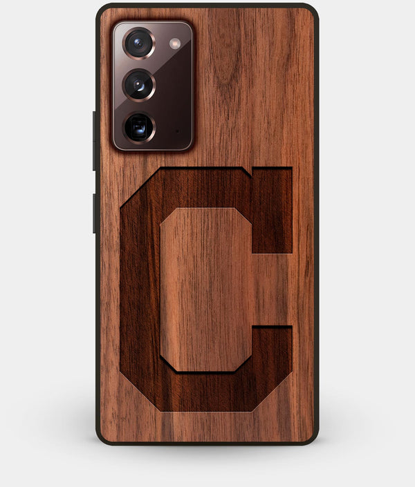 Best Custom Engraved Walnut Wood Cleveland Indians Note 20 Case - Engraved In Nature