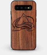 Best Custom Engraved Walnut Wood Colorado Avalanche Galaxy S10 Case - Engraved In Nature