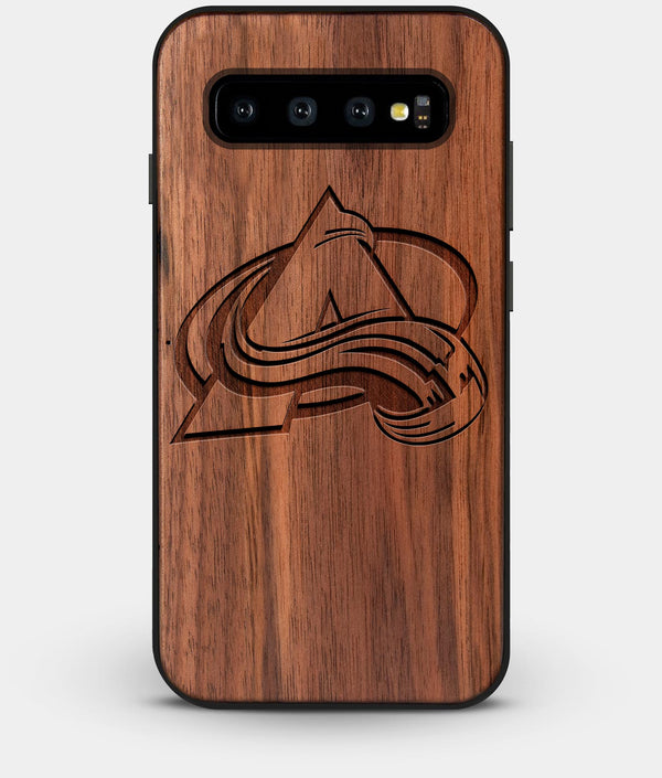 Best Custom Engraved Walnut Wood Colorado Avalanche Galaxy S10 Plus Case - Engraved In Nature
