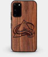 Best Custom Engraved Walnut Wood Colorado Avalanche Galaxy S20 Case - Engraved In Nature