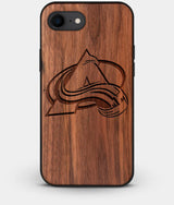 Best Custom Engraved Walnut Wood Colorado Avalanche iPhone 8 Case - Engraved In Nature