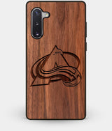 Best Custom Engraved Walnut Wood Colorado Avalanche Note 10 Case - Engraved In Nature