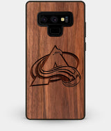 Best Custom Engraved Walnut Wood Colorado Avalanche Note 9 Case - Engraved In Nature