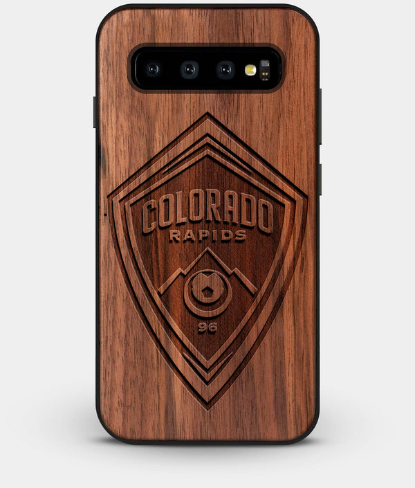 Best Custom Engraved Walnut Wood Colorado Rapids Galaxy S10 Plus Case - Engraved In Nature