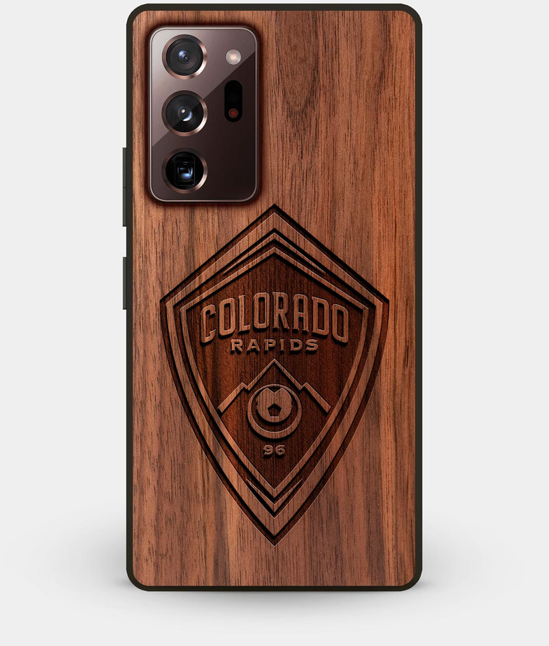 Best Custom Engraved Walnut Wood Colorado Rapids Note 20 Ultra Case - Engraved In Nature
