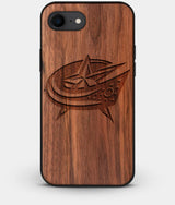 Best Custom Engraved Walnut Wood Columbus Blue Jackets iPhone 7 Case - Engraved In Nature