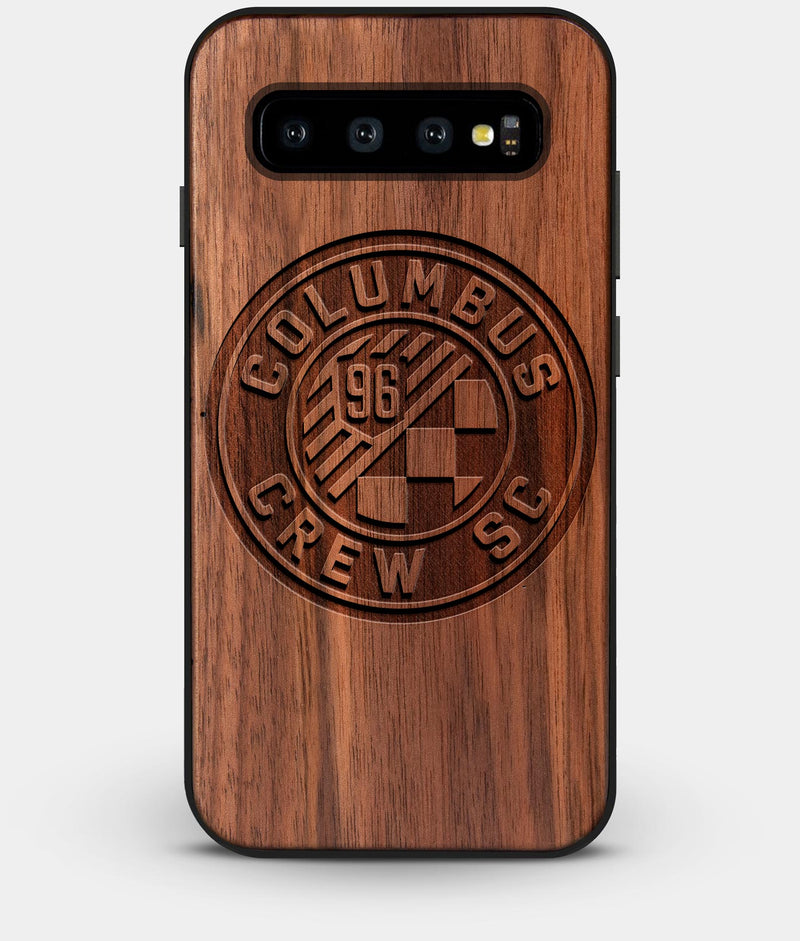 Best Custom Engraved Walnut Wood Columbus Crew SC Galaxy S10 Case - Engraved In Nature