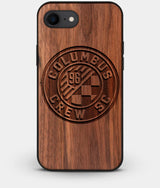 Best Custom Engraved Walnut Wood Columbus Crew SC iPhone 8 Case - Engraved In Nature