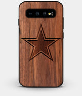 Best Custom Engraved Walnut Wood Dallas Cowboys Galaxy S10 Case - Engraved In Nature