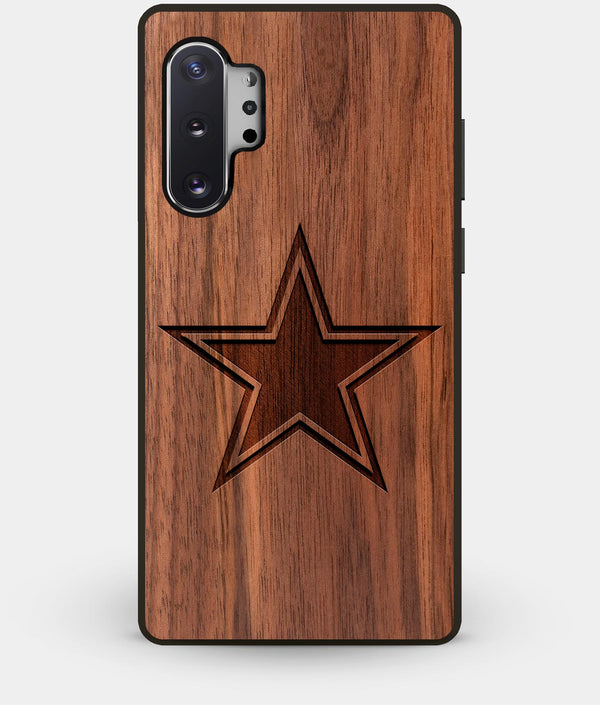 Best Custom Engraved Walnut Wood Dallas Cowboys Note 10 Plus Case - Engraved In Nature