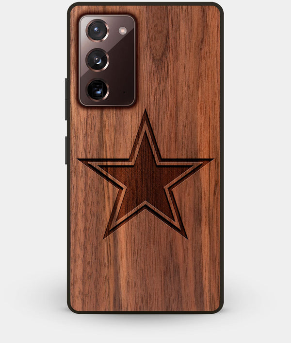 Best Custom Engraved Walnut Wood Dallas Cowboys Note 20 Case - Engraved In Nature