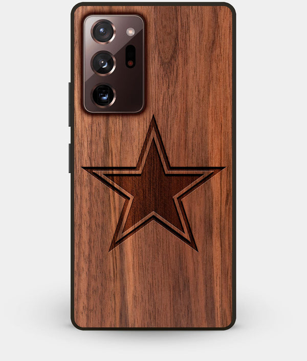 Best Custom Engraved Walnut Wood Dallas Cowboys Note 20 Ultra Case - Engraved In Nature
