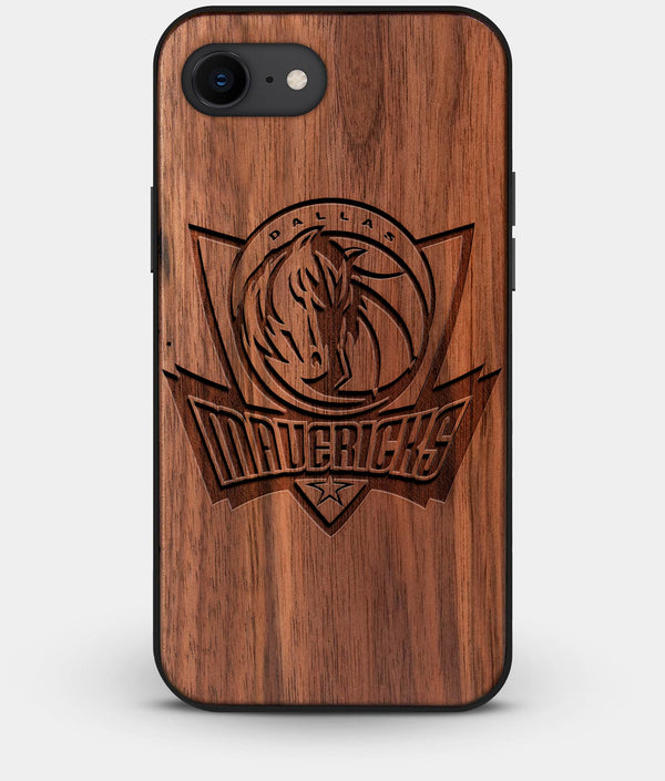 Best Custom Engraved Walnut Wood Dallas Mavericks iPhone 8 Case - Engraved In Nature