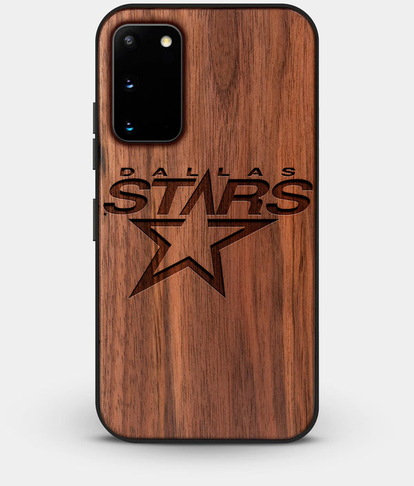 Best Walnut Wood Dallas Stars Galaxy S20 FE Case - Custom Engraved Cover - Engraved In Nature