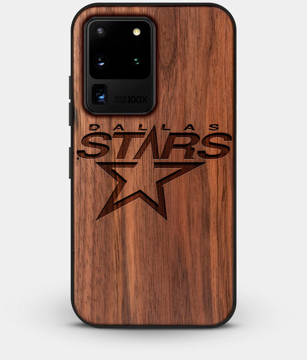 Best Custom Engraved Walnut Wood Dallas Stars Galaxy S20 Ultra Case - Engraved In Nature