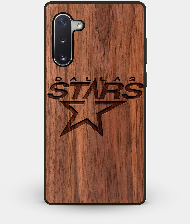 Best Custom Engraved Walnut Wood Dallas Stars Note 10 Case - Engraved In Nature