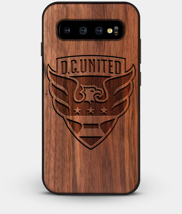 Best Custom Engraved Walnut Wood D.C. United Galaxy S10 Plus Case - Engraved In Nature