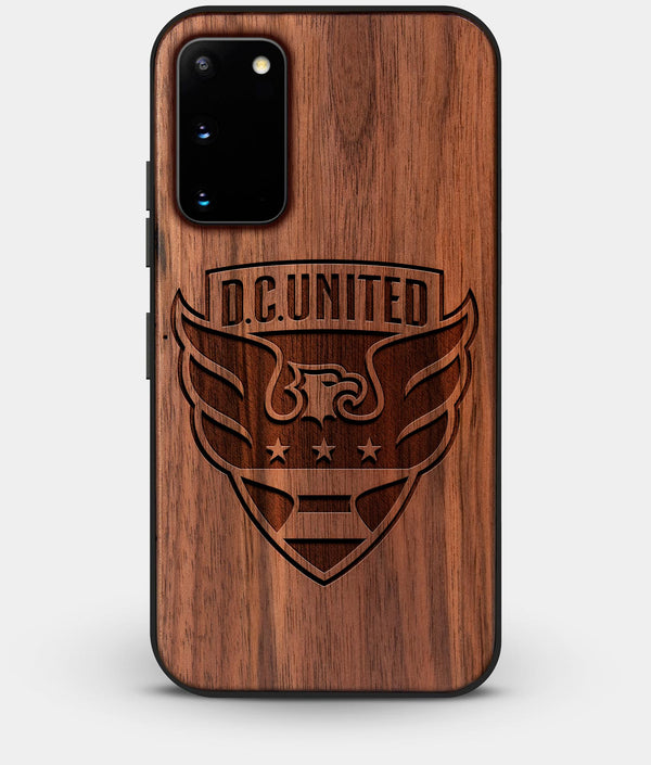 Best Walnut Wood D.C. United Galaxy S20 FE Case - Custom Engraved Cover - Engraved In Nature