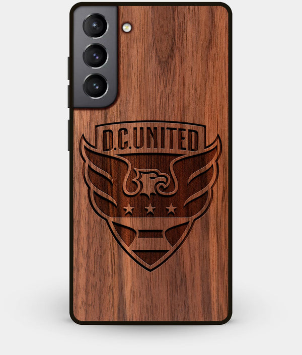 Best Walnut Wood D.C. United Galaxy S21 Case - Custom Engraved Cover - Engraved In Nature
