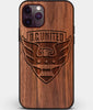 Custom Carved Wood D.C. United iPhone 11 Pro Max Case | Personalized Walnut Wood D.C. United Cover, Birthday Gift, Gifts For Him, Monogrammed Gift For Fan | by Engraved In Nature