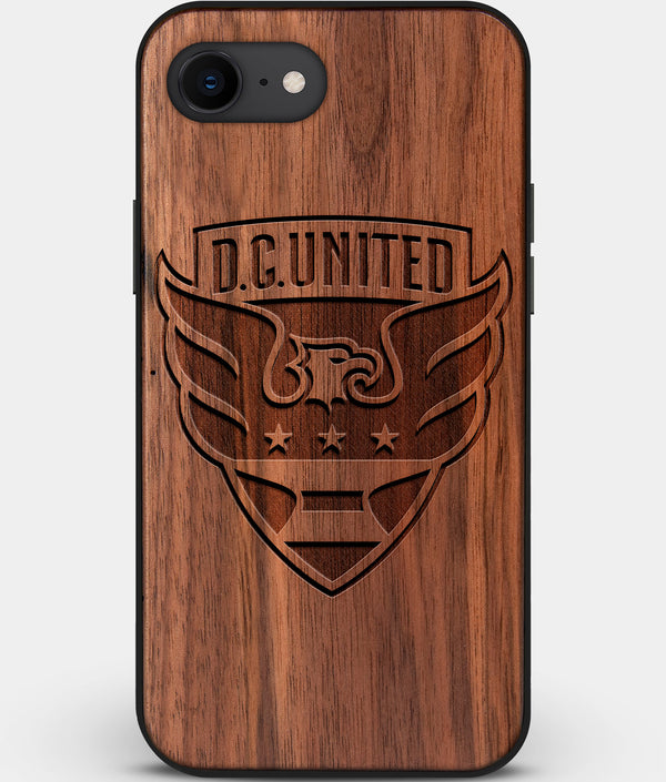 Best Custom Engraved Walnut Wood D.C. United iPhone SE Case - Engraved In Nature