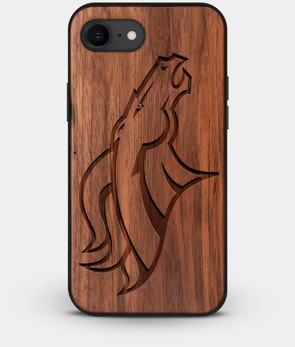 Best Custom Engraved Walnut Wood Denver Broncos iPhone 7 Case - Engraved In Nature