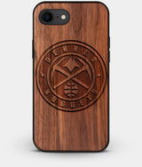Best Custom Engraved Walnut Wood Denver Nuggets iPhone 8 Case - Engraved In Nature