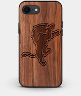Best Custom Engraved Walnut Wood Detroit Lions iPhone 7 Case - Engraved In Nature