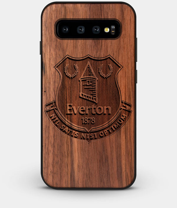 Best Custom Engraved Walnut Wood Everton F.C. Galaxy S10 Plus Case - Engraved In Nature