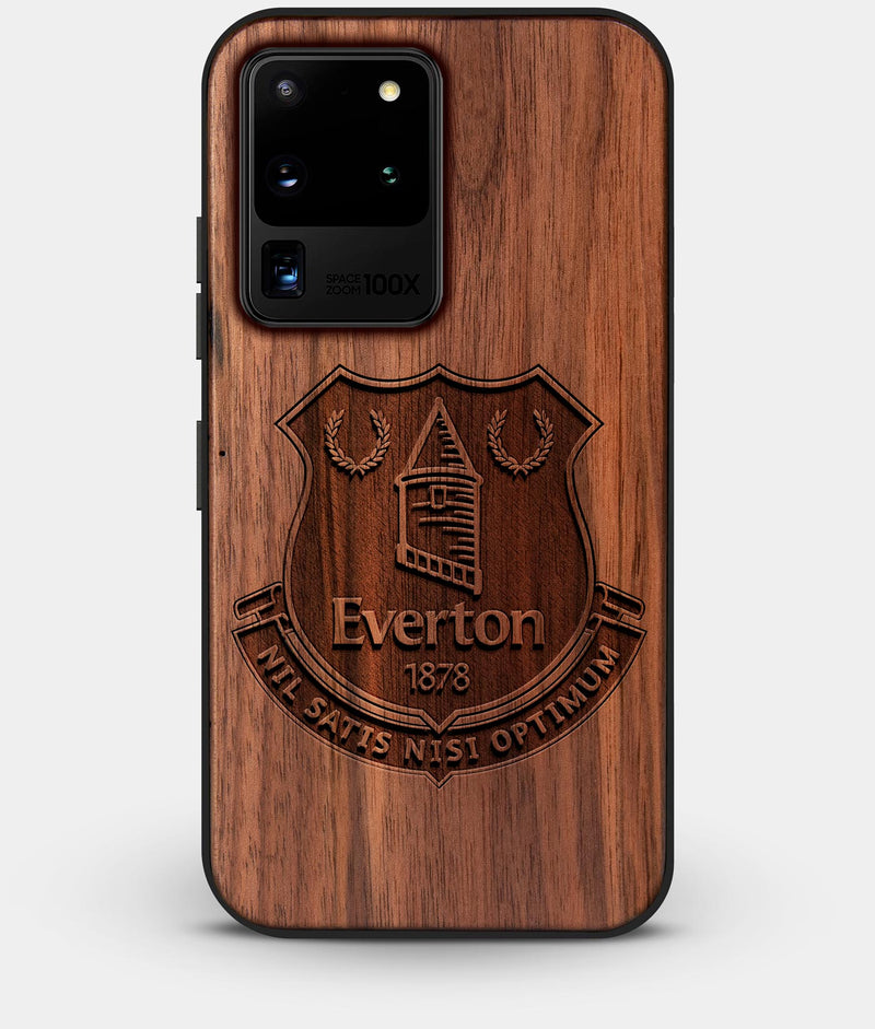Best Custom Engraved Walnut Wood Everton F.C. Galaxy S20 Ultra Case - Engraved In Nature