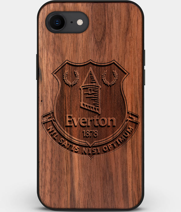 Best Custom Engraved Walnut Wood Everton F.C. iPhone SE Case - Engraved In Nature