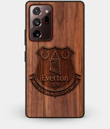 Best Custom Engraved Walnut Wood Everton F.C. Note 20 Ultra Case - Engraved In Nature