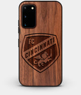 Best Walnut Wood FC Cincinnati Galaxy S20 FE Case - Custom Engraved Cover - Engraved In Nature