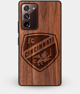 Best Custom Engraved Walnut Wood FC Cincinnati Note 20 Case - Engraved In Nature