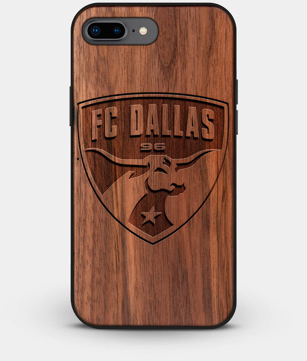 Best Custom Engraved Walnut Wood FC Dallas iPhone 7 Plus Case - Engraved In Nature