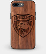 Best Custom Engraved Walnut Wood Florida Panthers iPhone 8 Plus Case - Engraved In Nature