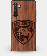 Best Custom Engraved Walnut Wood Florida Panthers Note 10 Case - Engraved In Nature