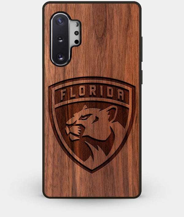 Best Custom Engraved Walnut Wood Florida Panthers Note 10 Plus Case - Engraved In Nature