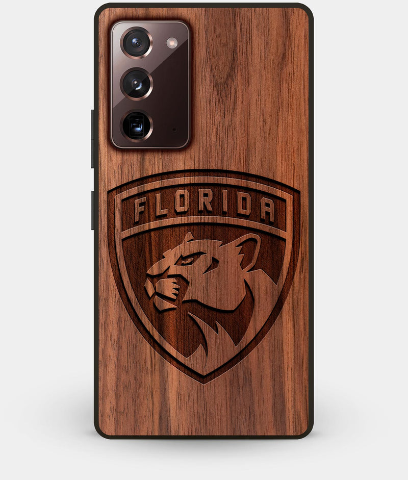 Best Custom Engraved Walnut Wood Florida Panthers Note 20 Case - Engraved In Nature