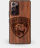 Best Custom Engraved Walnut Wood Florida Panthers Note 20 Ultra Case - Engraved In Nature