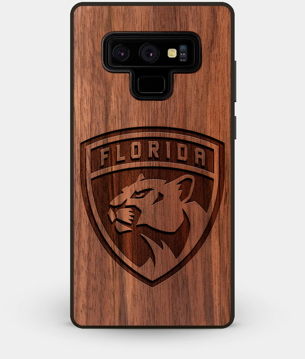 Best Custom Engraved Walnut Wood Florida Panthers Note 9 Case - Engraved In Nature