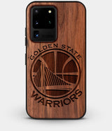 Best Custom Engraved Walnut Wood Golden State Warriors Galaxy S20 Ultra Case - Engraved In Nature