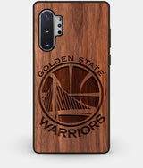 Best Custom Engraved Walnut Wood Golden State Warriors Note 10 Plus Case - Engraved In Nature
