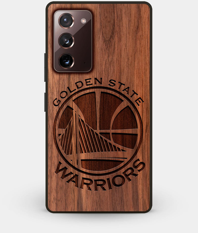 Best Custom Engraved Walnut Wood Golden State Warriors Note 20 Case - Engraved In Nature