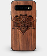 Best Custom Engraved Walnut Wood Houston Dynamo Galaxy S10 Case - Engraved In Nature