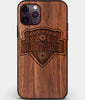 Custom Carved Wood Houston Dynamo iPhone 11 Pro Case | Personalized Walnut Wood Houston Dynamo Cover, Birthday Gift, Gifts For Him, Monogrammed Gift For Fan | by Engraved In Nature