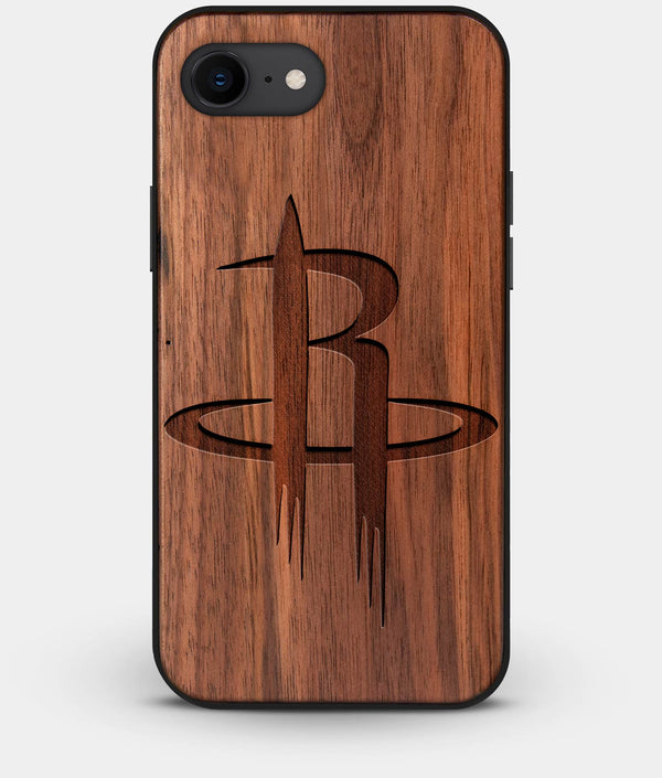 Best Custom Engraved Walnut Wood Houston Rockets iPhone 7 Case - Engraved In Nature