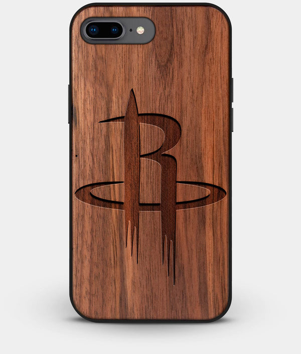 Best Custom Engraved Walnut Wood Houston Rockets iPhone 7 Plus Case - Engraved In Nature