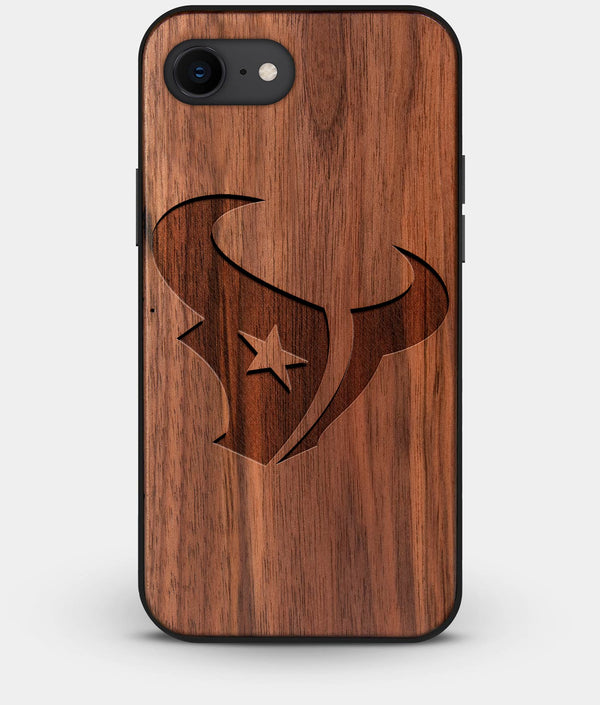 Best Custom Engraved Walnut Wood Houston Texans iPhone 8 Case - Engraved In Nature